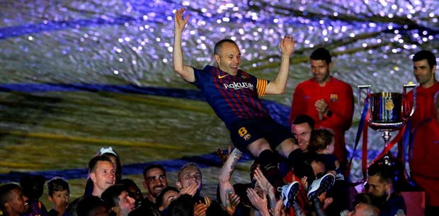 Barcelona Iniesta'yı galibiyetle uğurladı