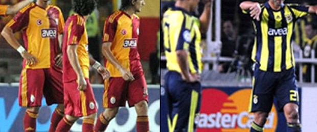 Fenerbahçe ve Galatasaray dibe vurdu!