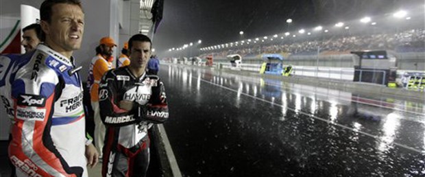 MotoGP'de ilk yarış yapılamadı