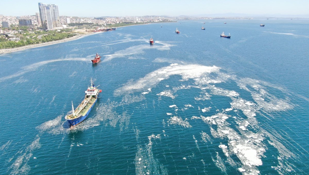 İstanbul sahillerini istila eden deniz salyalarında yoğunluk arttı