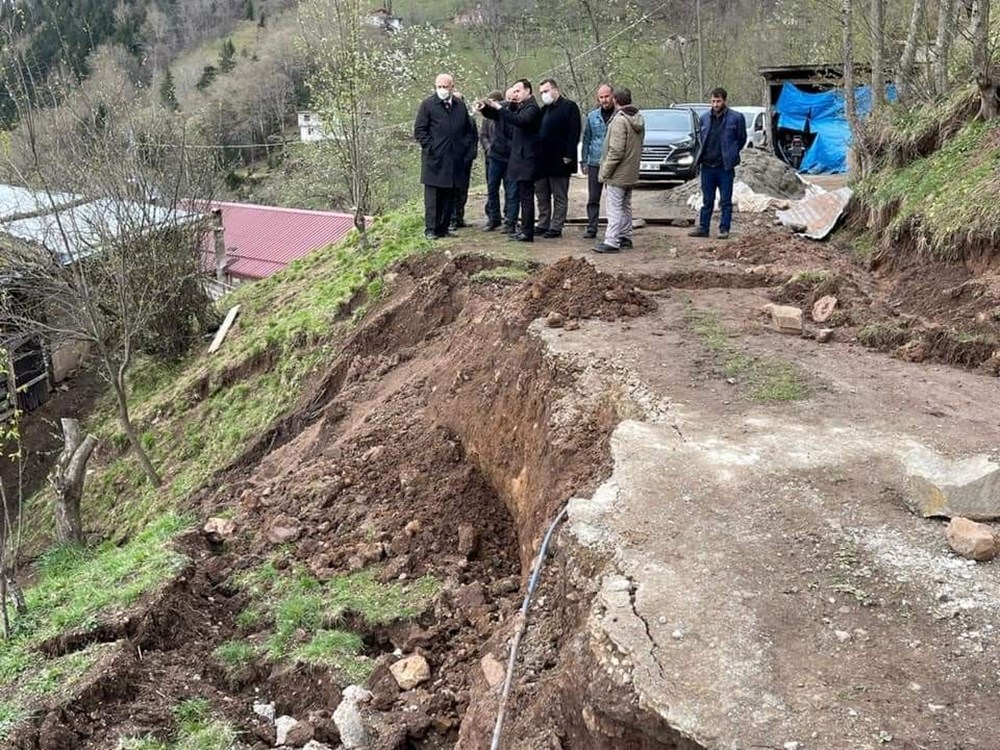 Trabzon'da heyelan tehlikesi: 5 ev boşaltıldı - 4