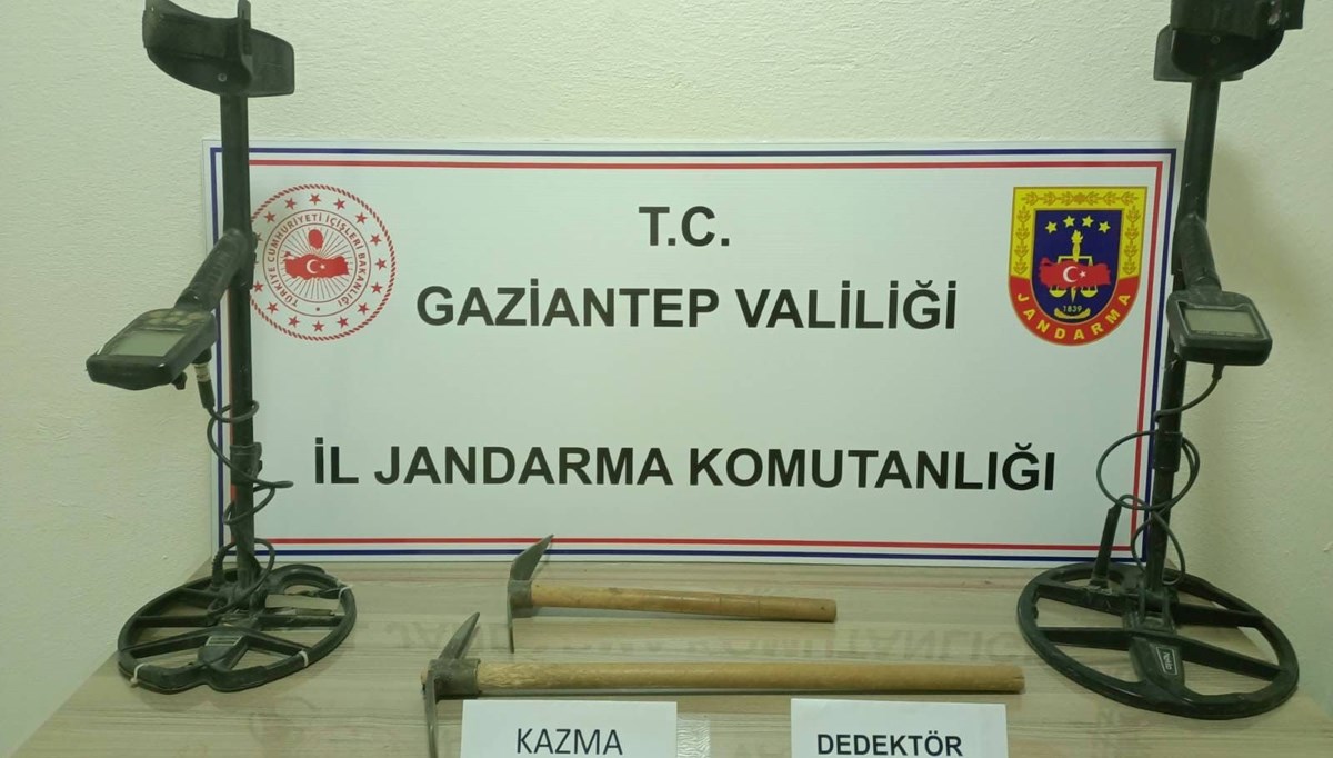 Kaçak kazıya jandarma operasyonu