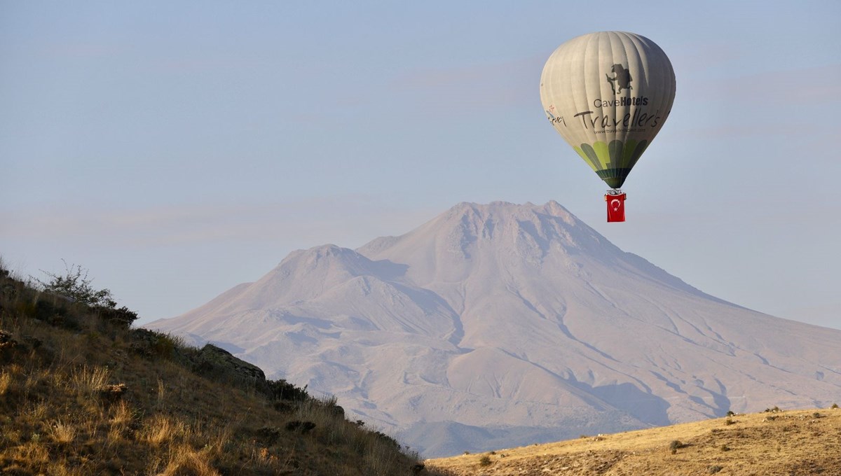 Kapadokya’da Türk bayraklı zafer uçuşu Kapadokya’da Türk bayraklı zafer uçuşu