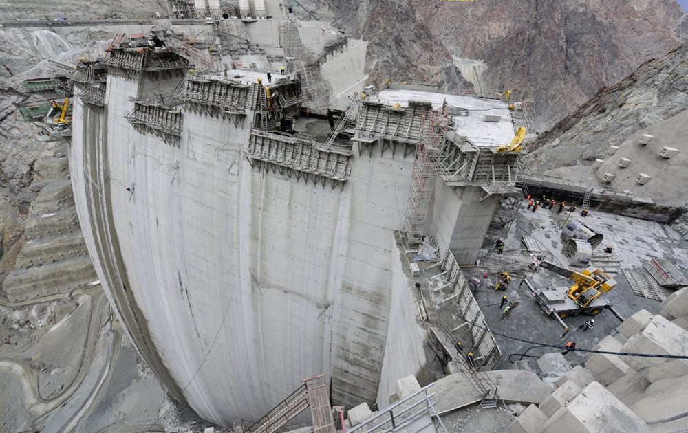 Yusufeli Barajı'nda dökülen 4 milyon metreküp betonla rekor kırıldı - 9