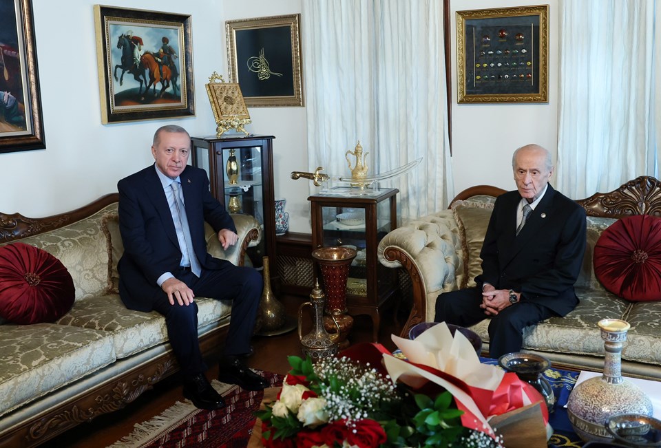 Cumhurbaşkanı Erdoğan, Devlet Bahçeli'yi ziyaret etti - 1