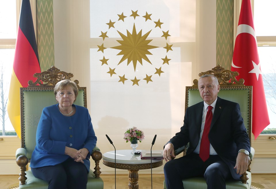Cumhurbaşkanı Erdoğan, Merkel'le görüştü - 1