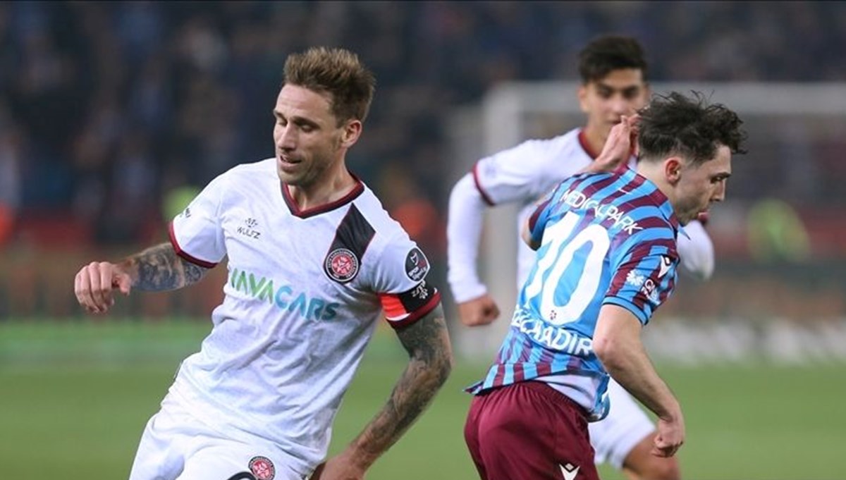 Süper Lig'de Fatih Karagümrük ile Trabzonspor mücadelesi