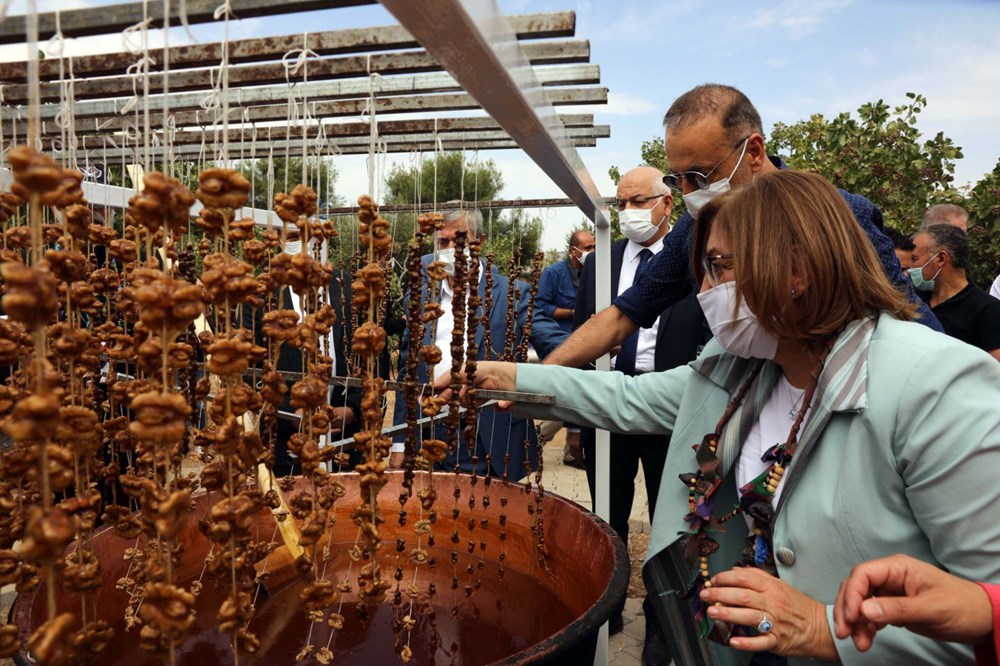 GastroAntep Festivali, fıstık hasadı ve şire yapımı ile başladı - 3