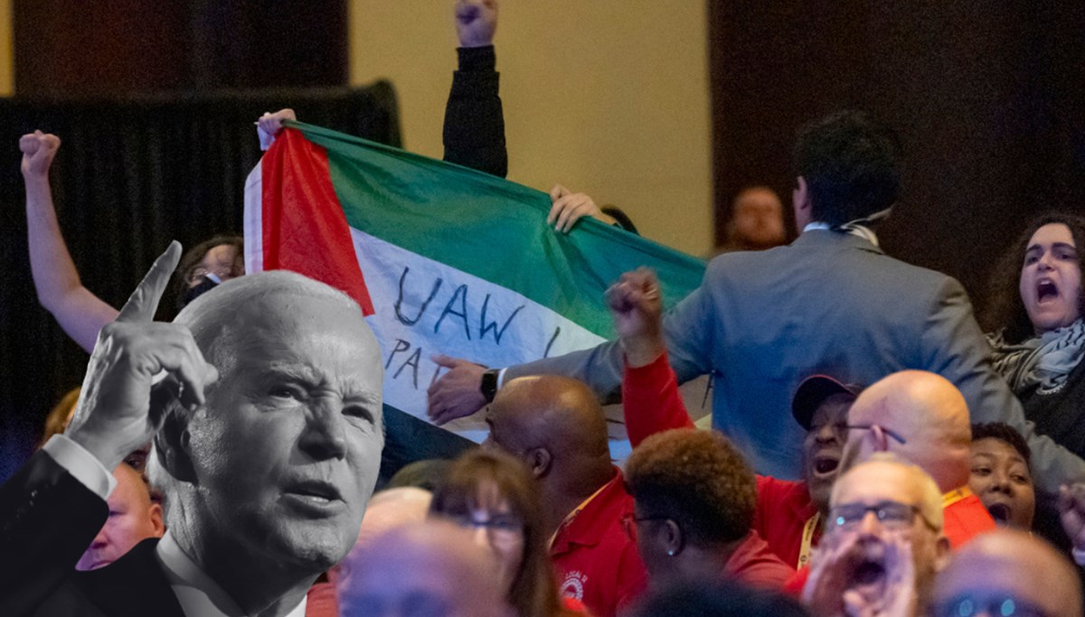 Biden'ın konuşması üst üste 2 gün Filistin protestolarıyla kesildi Biden'ın konuşması üst üste 2 gün Filistin protestolarıyla kesildi