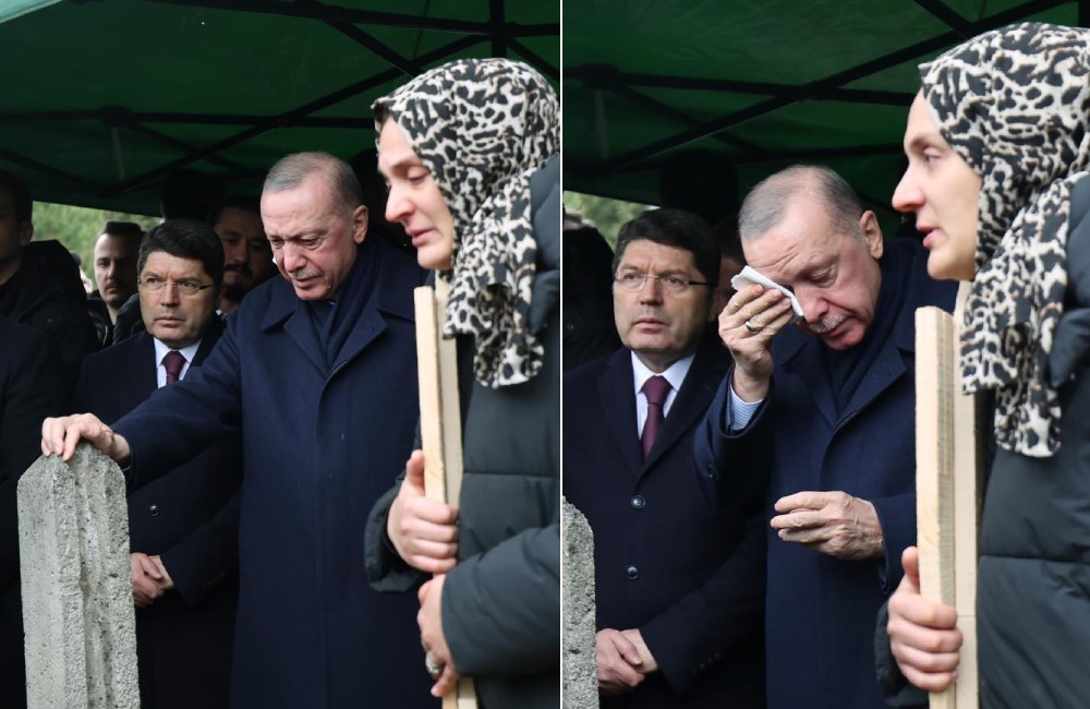 Kartalkaya kurbanlarına veda: Cumhurbaşkanı Erdoğan gözyaşlarını tutamadı - 5
