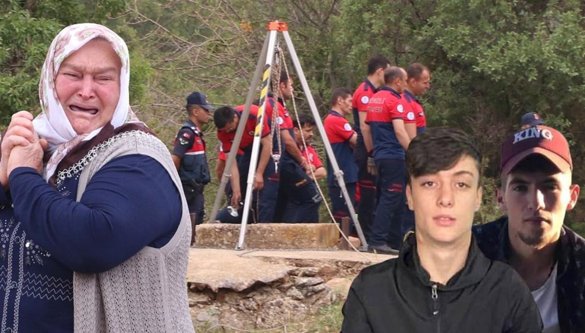 Kayıp 2 genç, üzeri toprak ve kaya parçalarıyla doldurulmuş su kuyusunda aranıyor