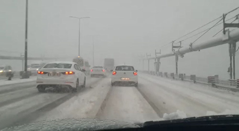 İstanbul'da kar yağışı yeniden etkisini artırdı - 6
