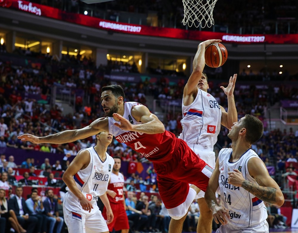 Трансляция баскетбола. FIBA EUROBASKET 2017. Basketball Match.