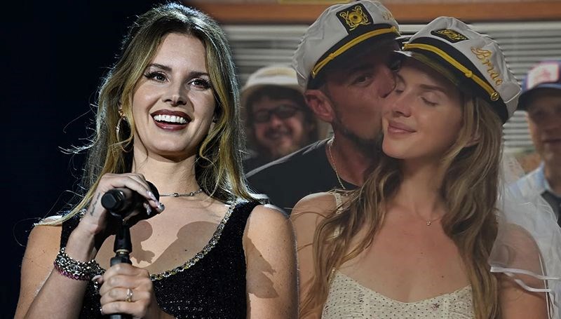 Gizlice evlenmişti: Lana Del Rey'den mutluluk pozları