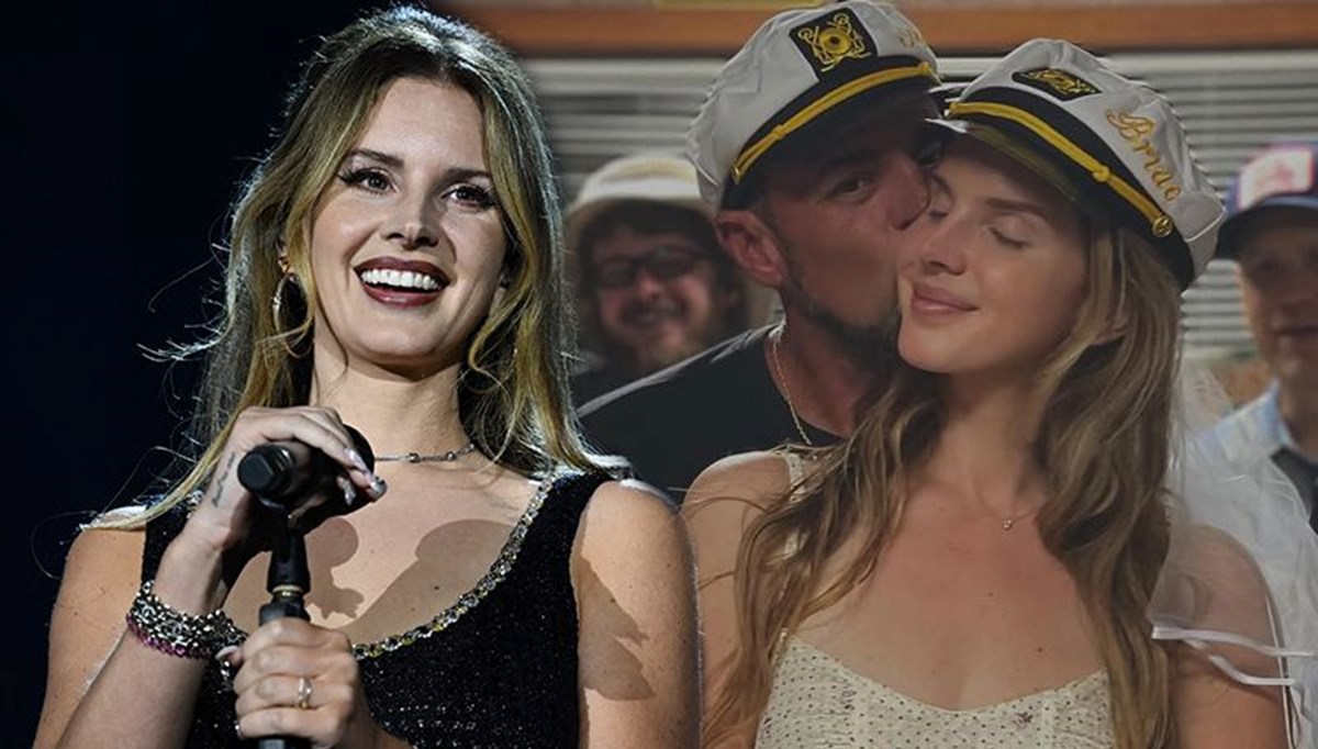 Gizlice evlenmişti: Lana Del Rey'den mutluluk pozları