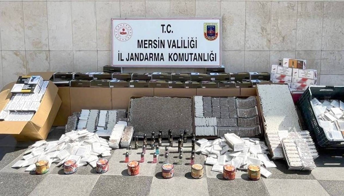 Mersin'de kaçakçılık operasyonu