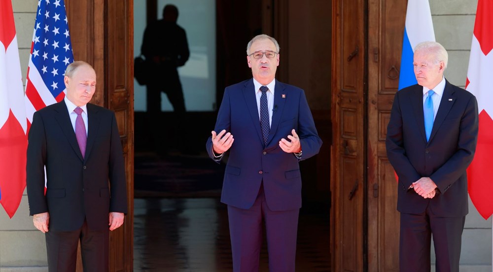 ABD Başkanı Biden ve Rus Devlet Başkanı Putin'in görüşmesi başladı: Zirveden kareler - 2