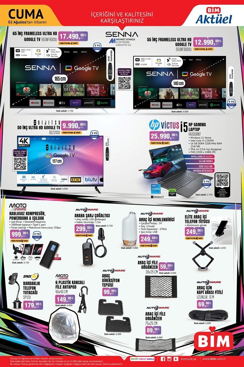 تركيا اليوم سلسلة متاجر BIM وA101 تعلن عن عروض كثيرة ابتداءً من 1 أغسطس خصومات BIM الحالية 2 أغسطس 2024: منتجات مخفضة جديدة خاصة لهذا الأسبوع في سوق BIM - 1