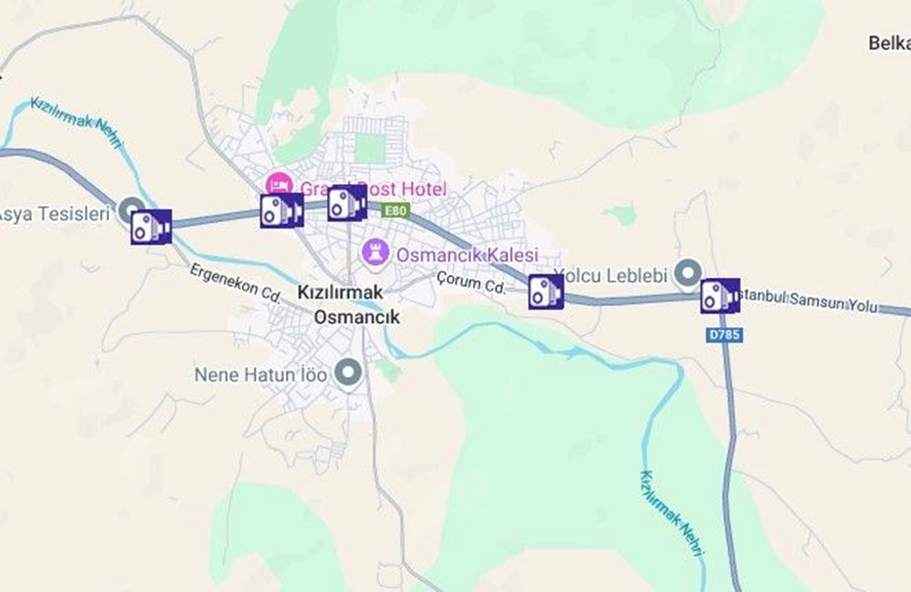 Yola çıkacaklar dikkat... Sabit radar noktaları belli oldu - 48