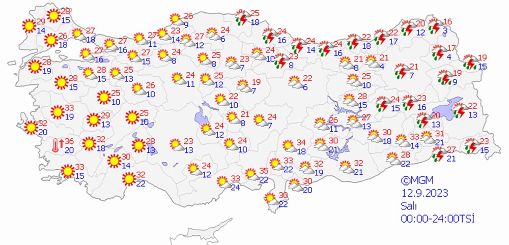 5 il için sağanak yağış uyarısı (Bugün hava nasıl olacak) - 4