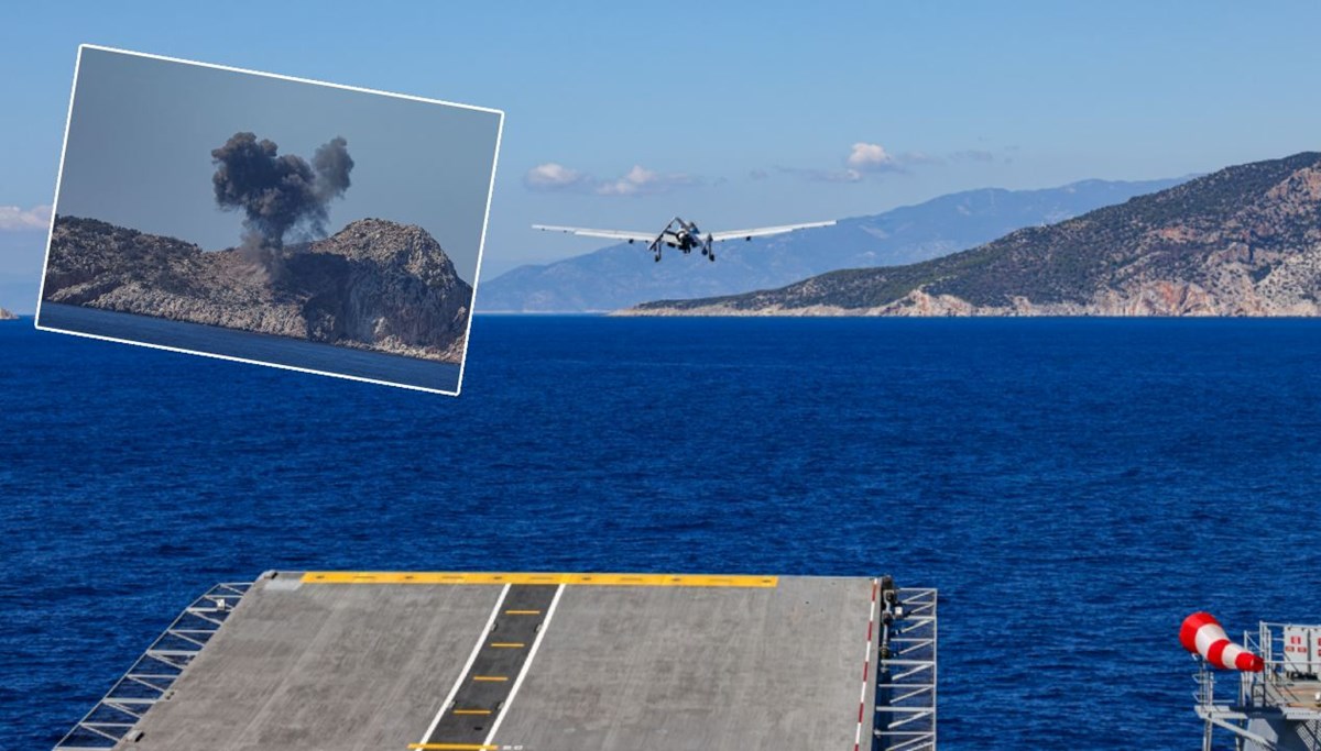 Milli SİHA'lardan Denizkurdu'nda tam isabet