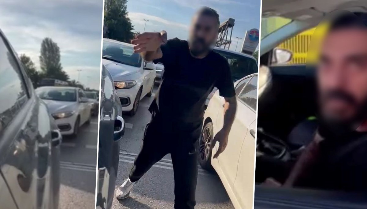 Trafikte kadına dehşeti yaşattı Trafikte kadına dehşeti yaşattı