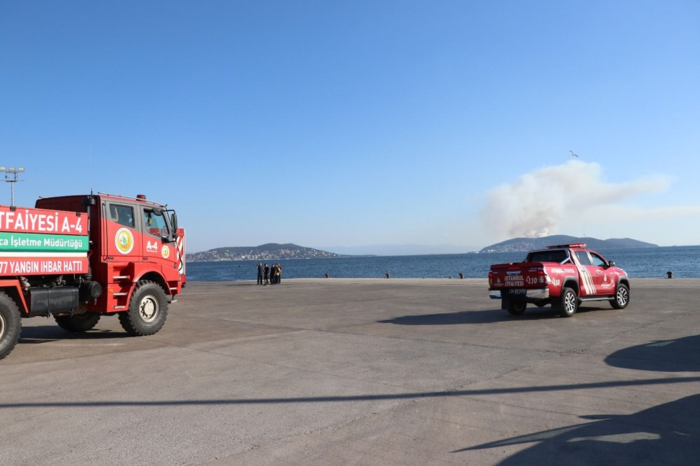 İstanbul Heybeliada'da orman yangını - 9