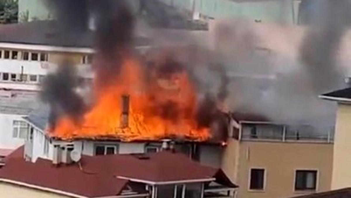 İstanbul'da 5 katlı binada yangın İstanbul'da 5 katlı binada yangın