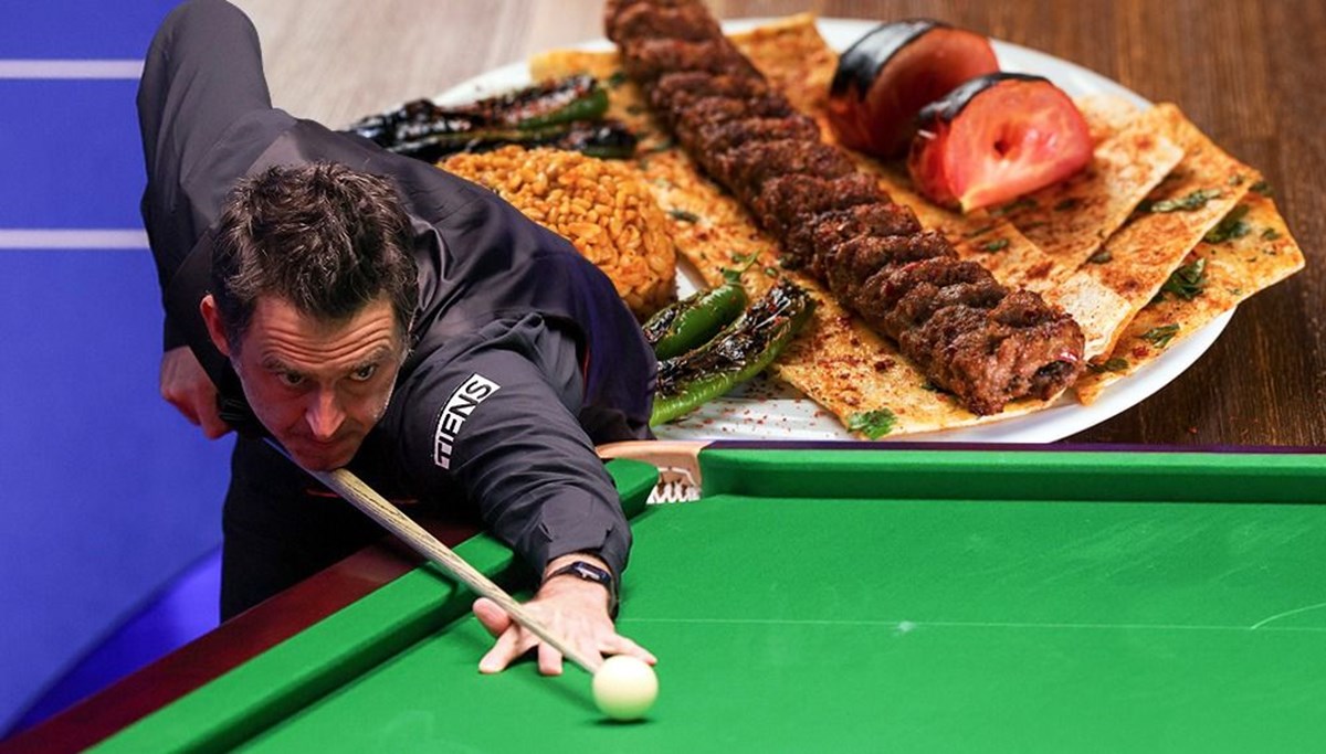 Ronnie O’Sullivan kebaba daldı snooker maçını unuttu