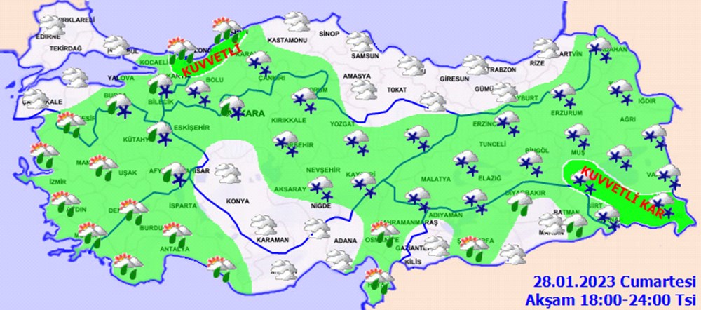 Meteoroloji'den 13 il için kar yağışı uyarısı (İstanbul, Ankara ve diğer illerde bugün hava nasıl olacak?) - 12