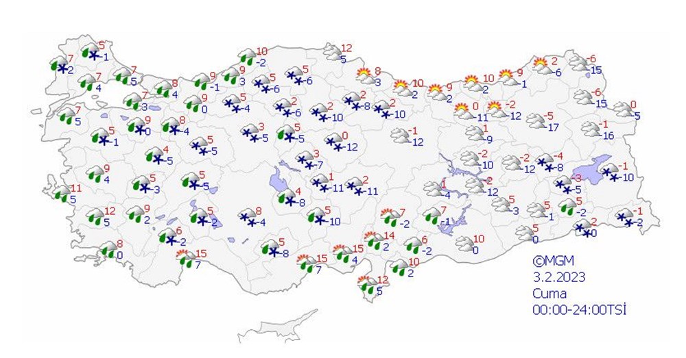 Meteoroloji'den 33 il için kar yağışı uyarısı (İstanbul, Ankara ve diğer illerde bugün hava nasıl olacak?) - 16