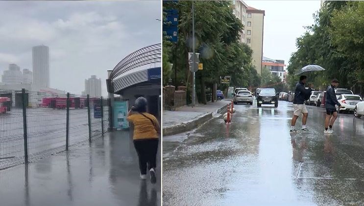 İstanbul'a aylar sonra yağmur yağdı