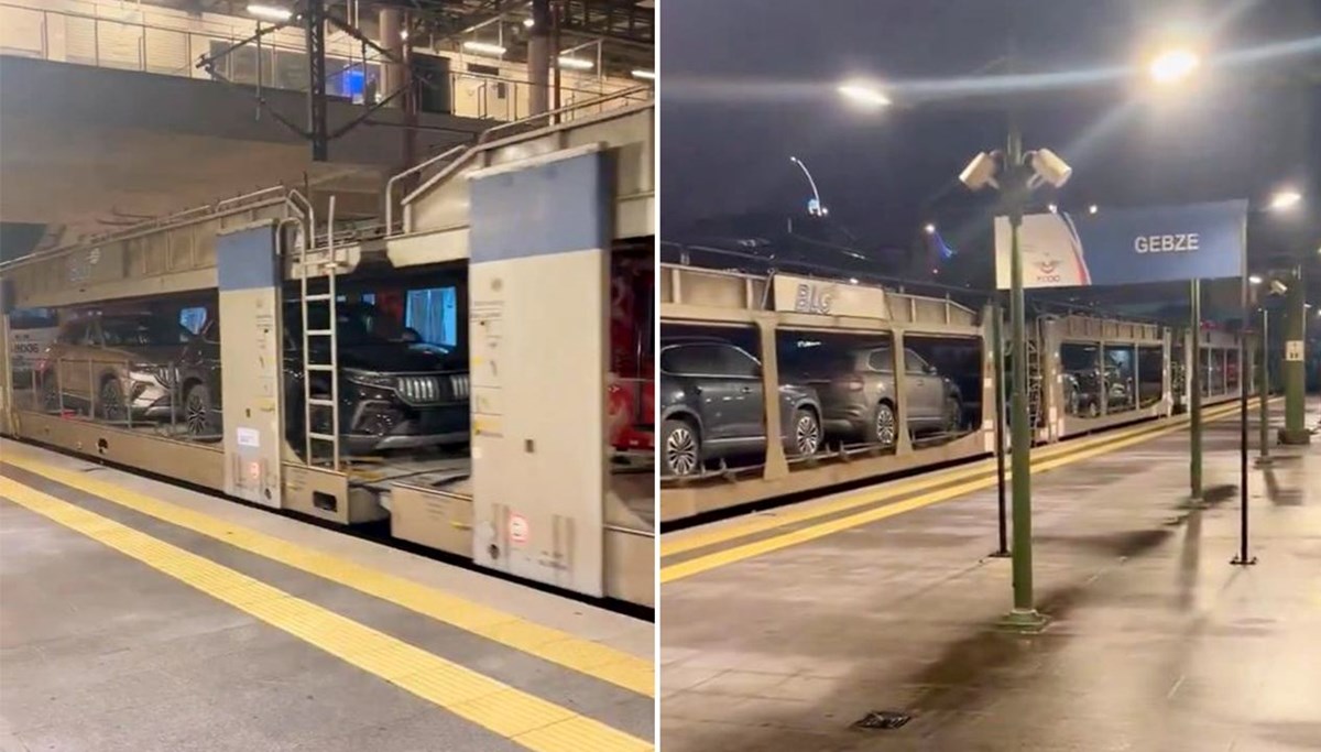 Vagonlar dolusu Togg yola çıktı! Marmaray'dan geçti, Almanya'ya gidiyor