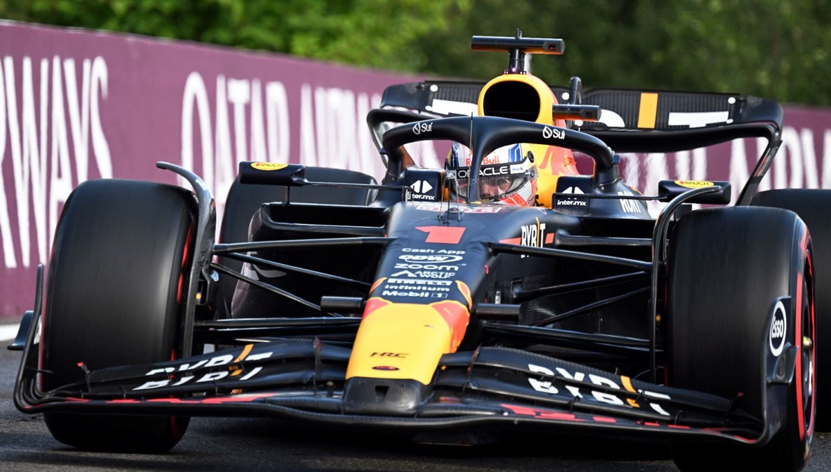 F1 Belçika Grand Prix'sinin sprint yarışında birinci Verstappen