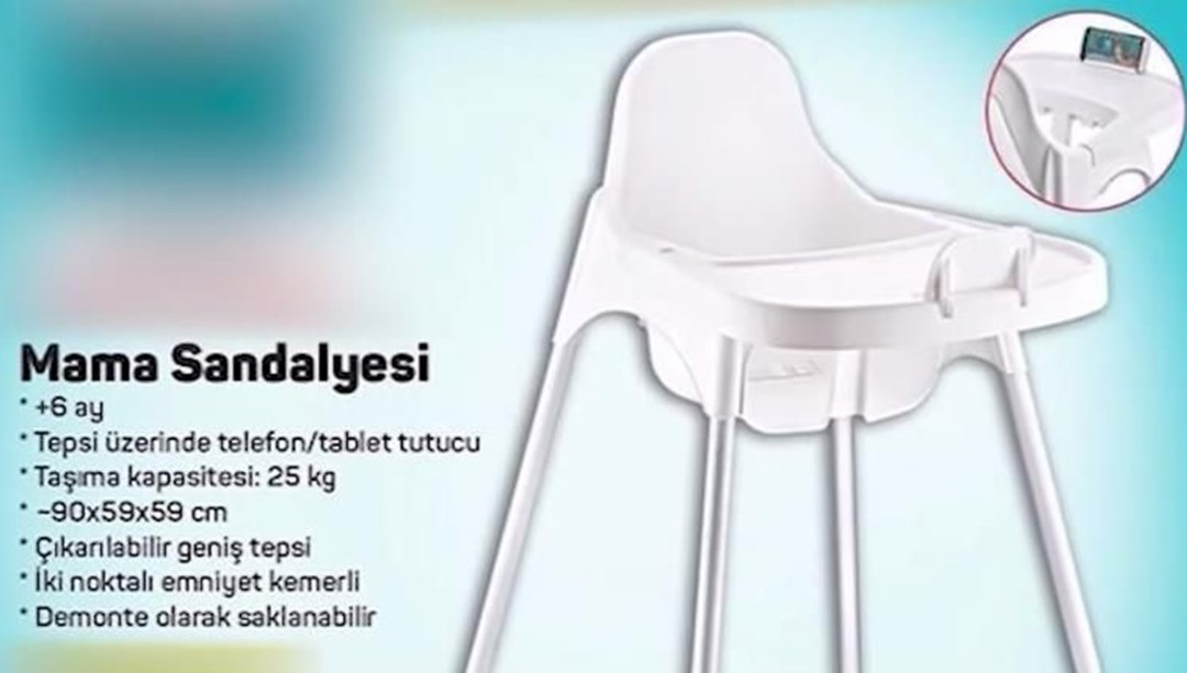 Tablet tutacaklı bebek sandalyesi saatler içinde tükendi (Uzmanlar