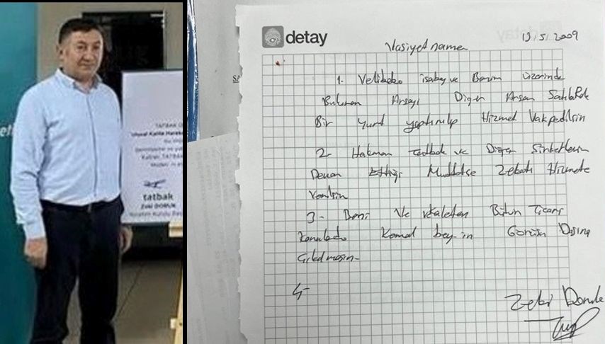 HAKMAR'ın sahibinin vasiyeti ortaya çıktı
