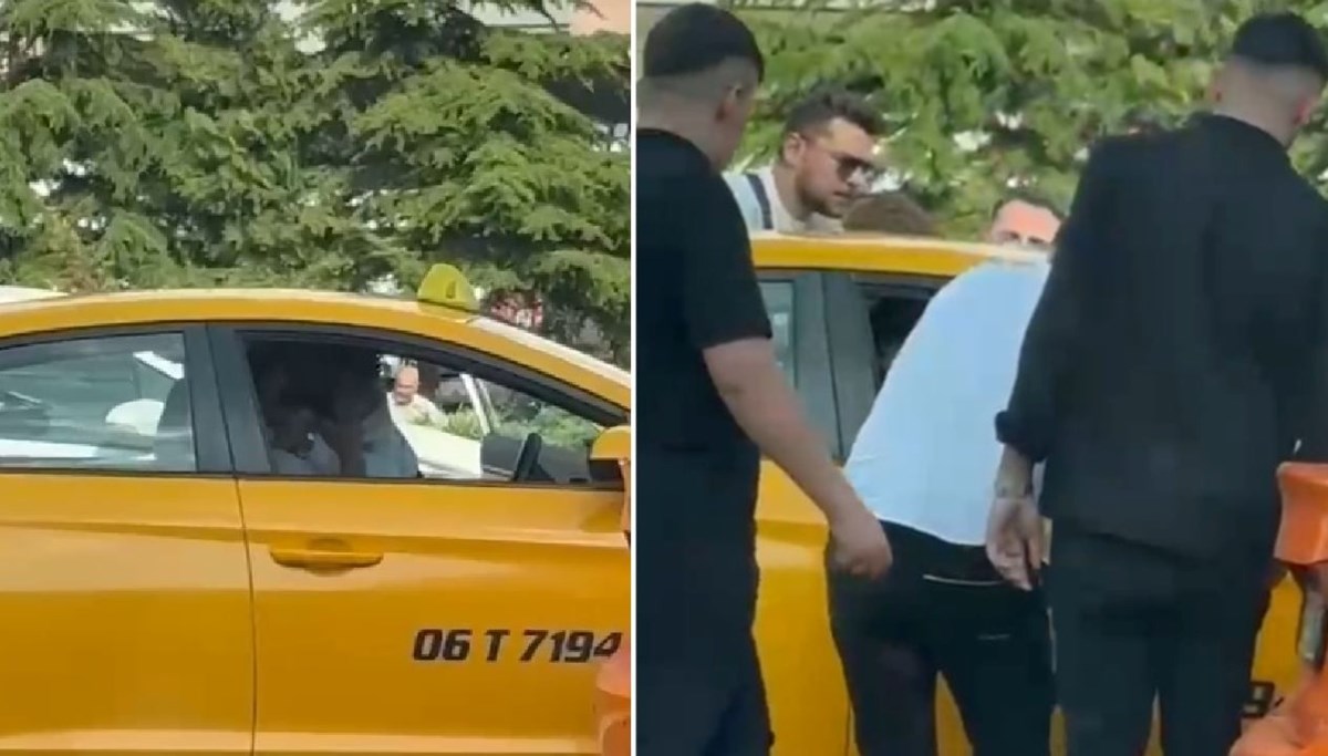 Taksi şoförünü yumrukladı