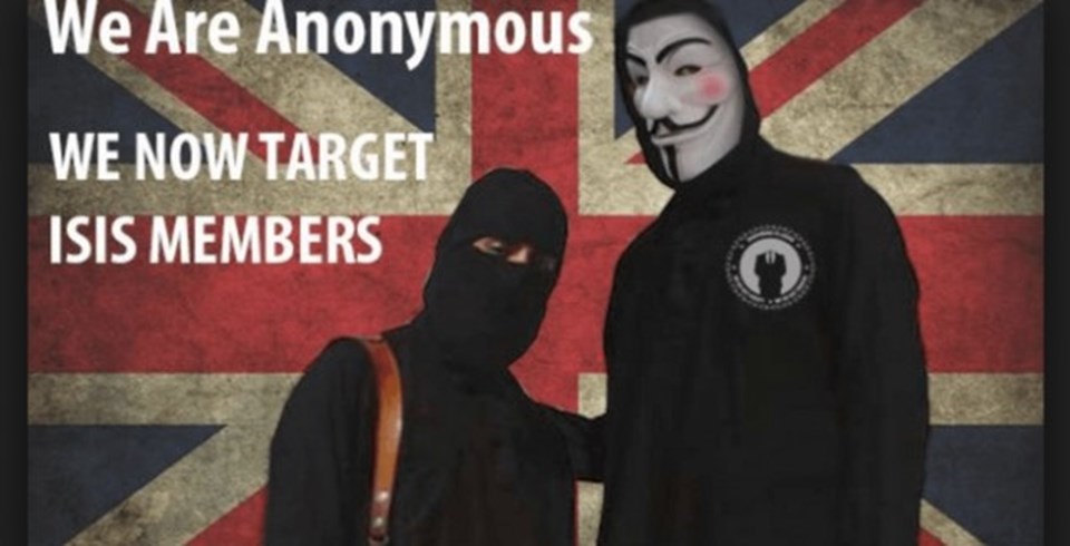 Anonymous siber alemde IŞİD'e karşı savaş ilan ettiğini duyurdu.