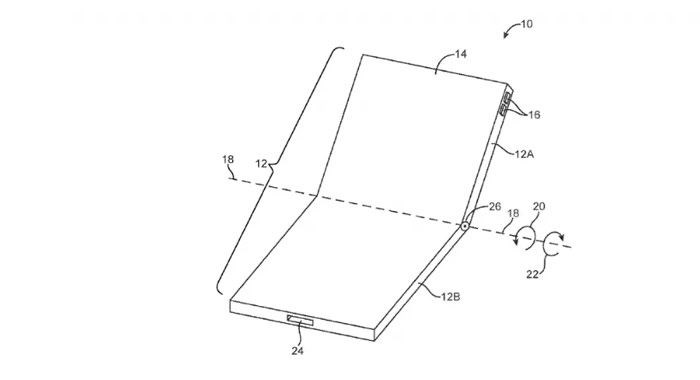 katlanabilir iphone, patent, yeni iphone