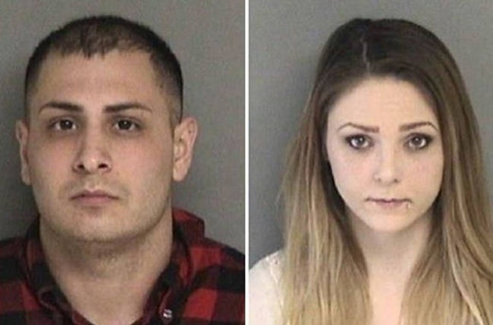 Gasp olayının polise yansımasının ardından Alexander Nejat ve Katherine Stump (sağda) gözaltına alındı.