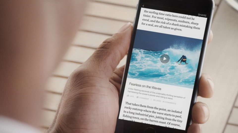 Instant Articles'ta The New York Times, National Geographic, BuzzFeed, NBC, The Atlantic, The Guardian, BBC News, Spiegel ve Bild medya kuruluşları yer alıyor.