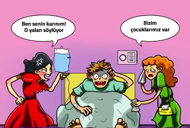 3. Hangisi yalan soyluyor?