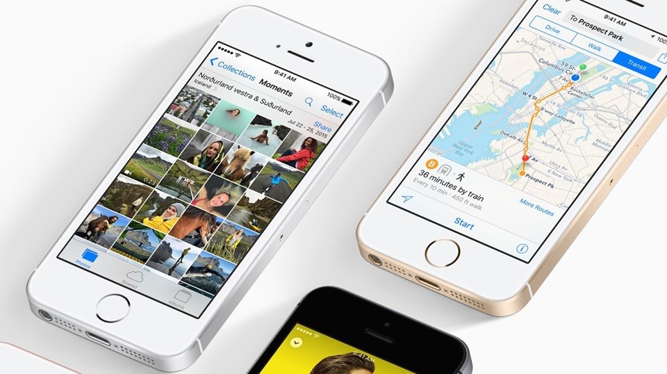 123.8 x 58.6 x 7.6 mm ölçülerine sahip olan cihaz iPhone 6 (4.7 ve 5.5 inçlik iki farklı model olarak piyasaya sürülmüştü) ile birlikte büyüyen ekranların aksine 4 inçlik bir boyuta sahip.