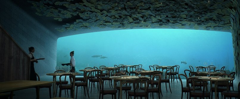 Avrupa'nın ilk deniz altı restoranı Norveç'te...