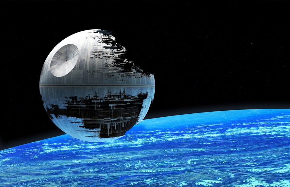 Bilim kurgu filmi Star Wars (Yıldız Savaşları)'taki ''Ölüm Yıldızı'', bir lazer atışıyla gezegenleri yok edebiliyordu.
