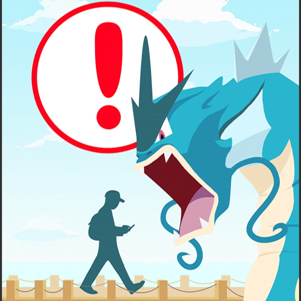 Pokemon GO uygulamasında çıkan uyarı.