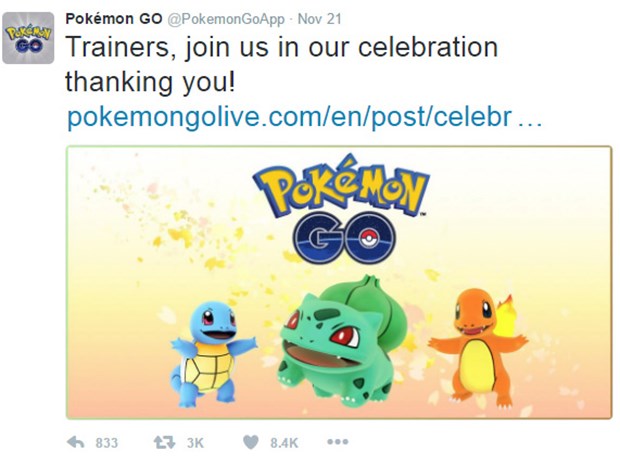 3. #PokemonGo