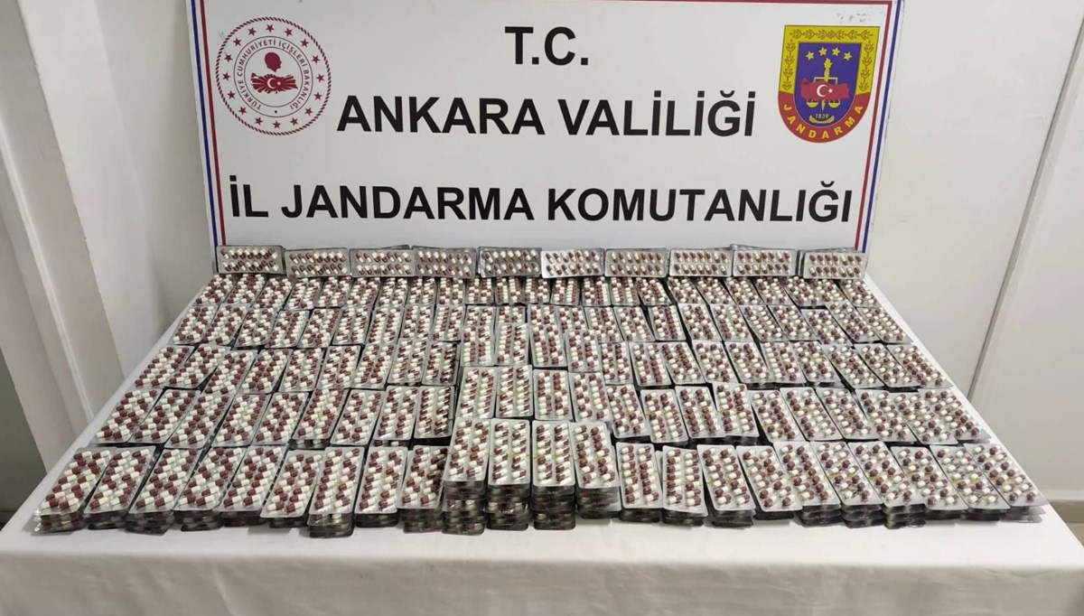 Ankara'da 7 bin 650 uyuşturucu hap ele geçirildi