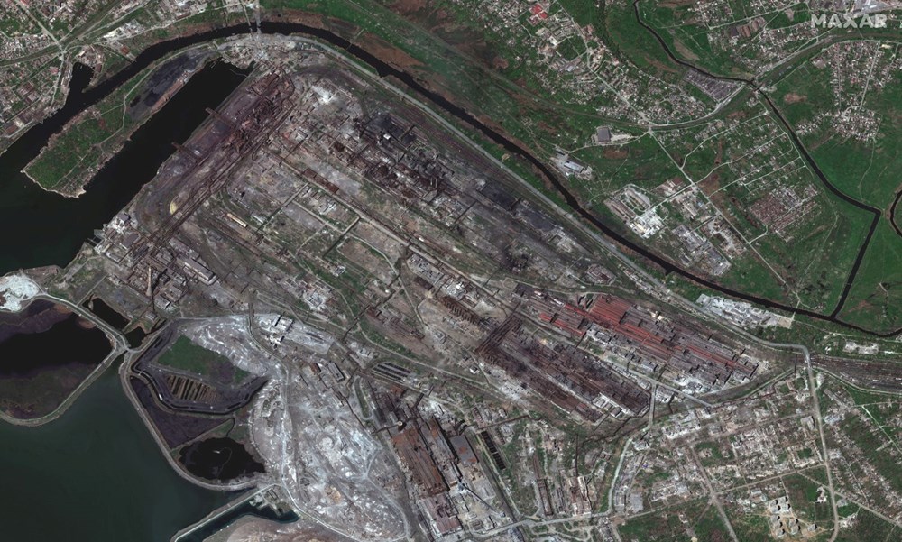 Mariupol'deki yıkım uzaydan görüntülendi - 5
