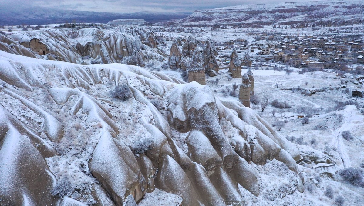 Kapadokya'dan büyüleyici kış manzaraları Kapadokya'dan büyüleyici kış manzaraları